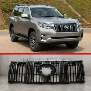 Front Grille Toyota Land Cruiser Prado 150 2018 Chrome Silver OEM Type