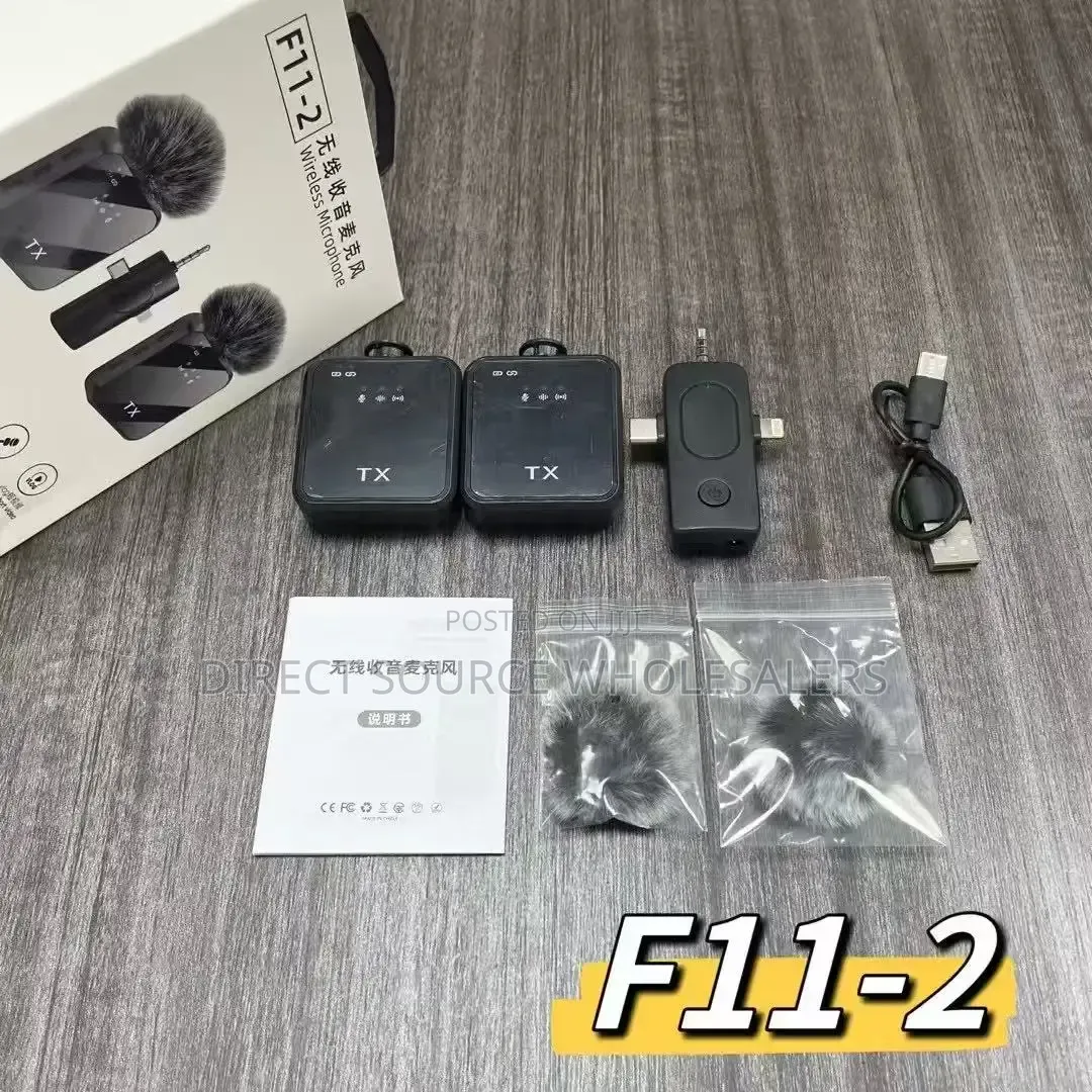 F11-2 Wireless Microphone for Phone Video Recording