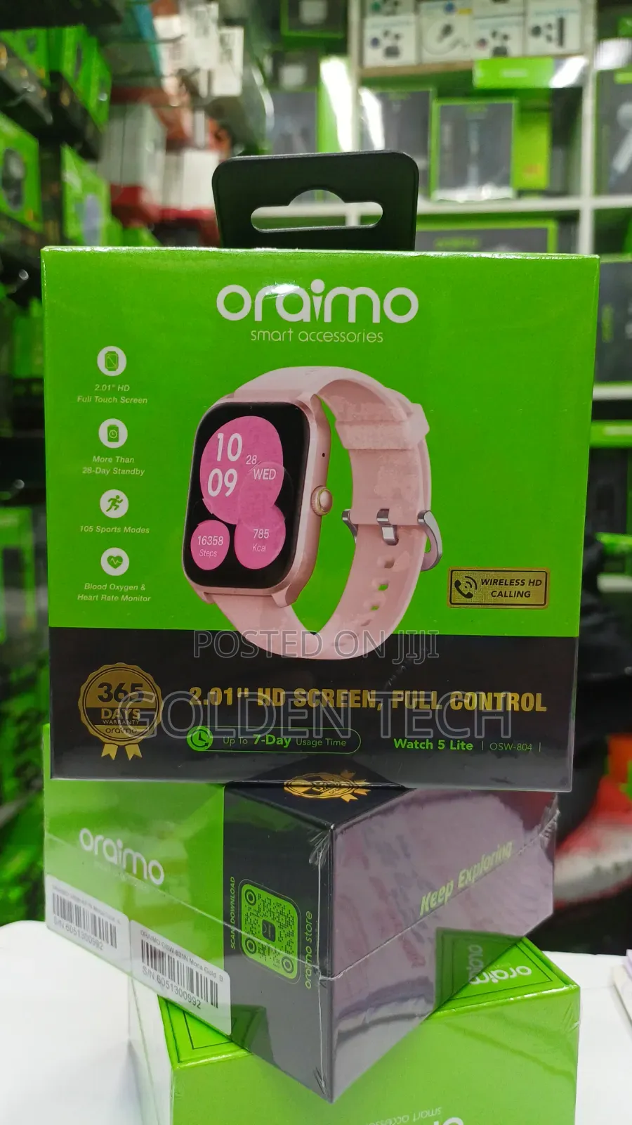 Oraimo Watch 5 Lite Smartwatch Pink OSW-804