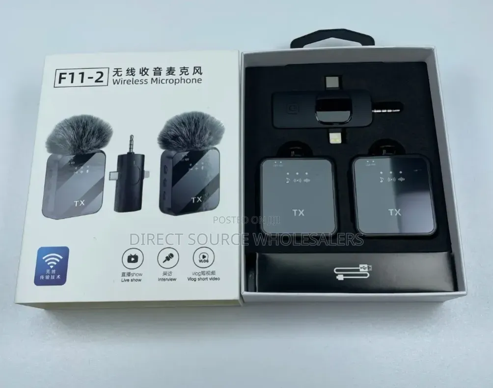 F11-2 Wireless Lavalier Mic | Clear Sound Noise Reduction