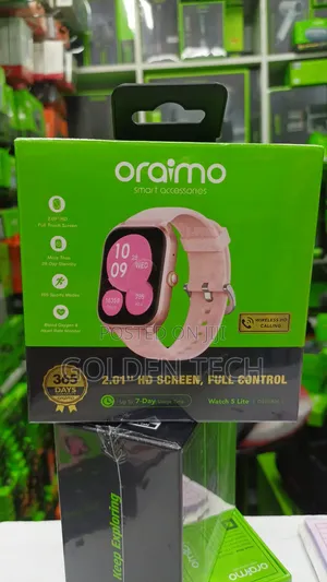 Oraimo Watch 5 Lite Smartwatch OSW-804 Up to 7 Days Usage Time