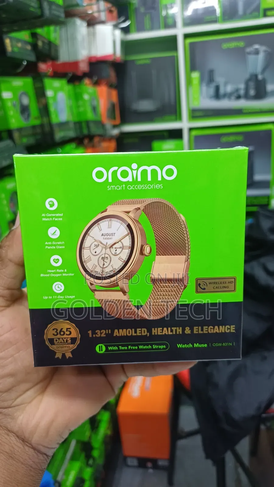 Oraimo Muse Smartwatch AMOLED OSW-831N