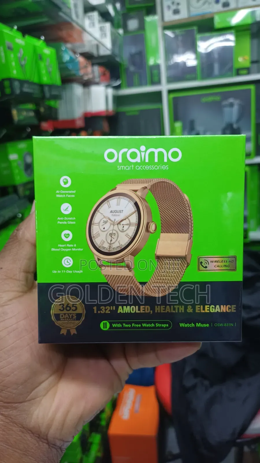 Oraimo Muse Smartwatch AMOLED OSW-831N