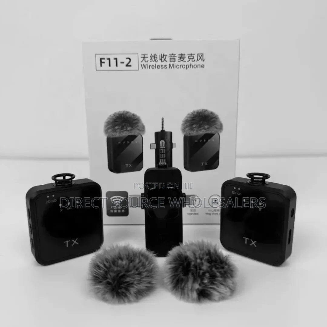 F11-2 Wireless Mic for iPhone Android | Vlogging Mic