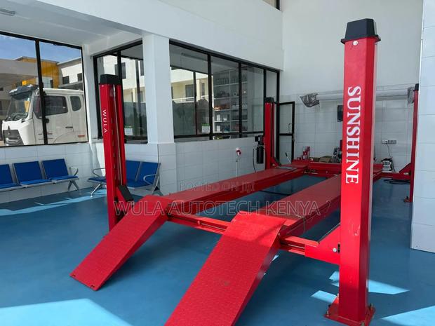 Safety Lock Mechanism Heavy Duty 4post Carlift Machine Sunshine Italy