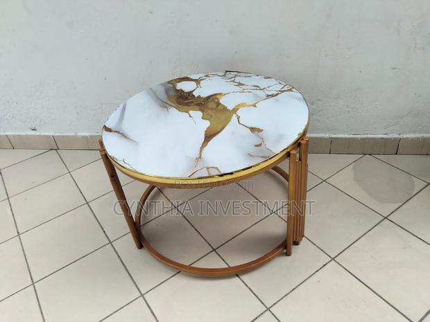 Round Marble Top Coffee Table