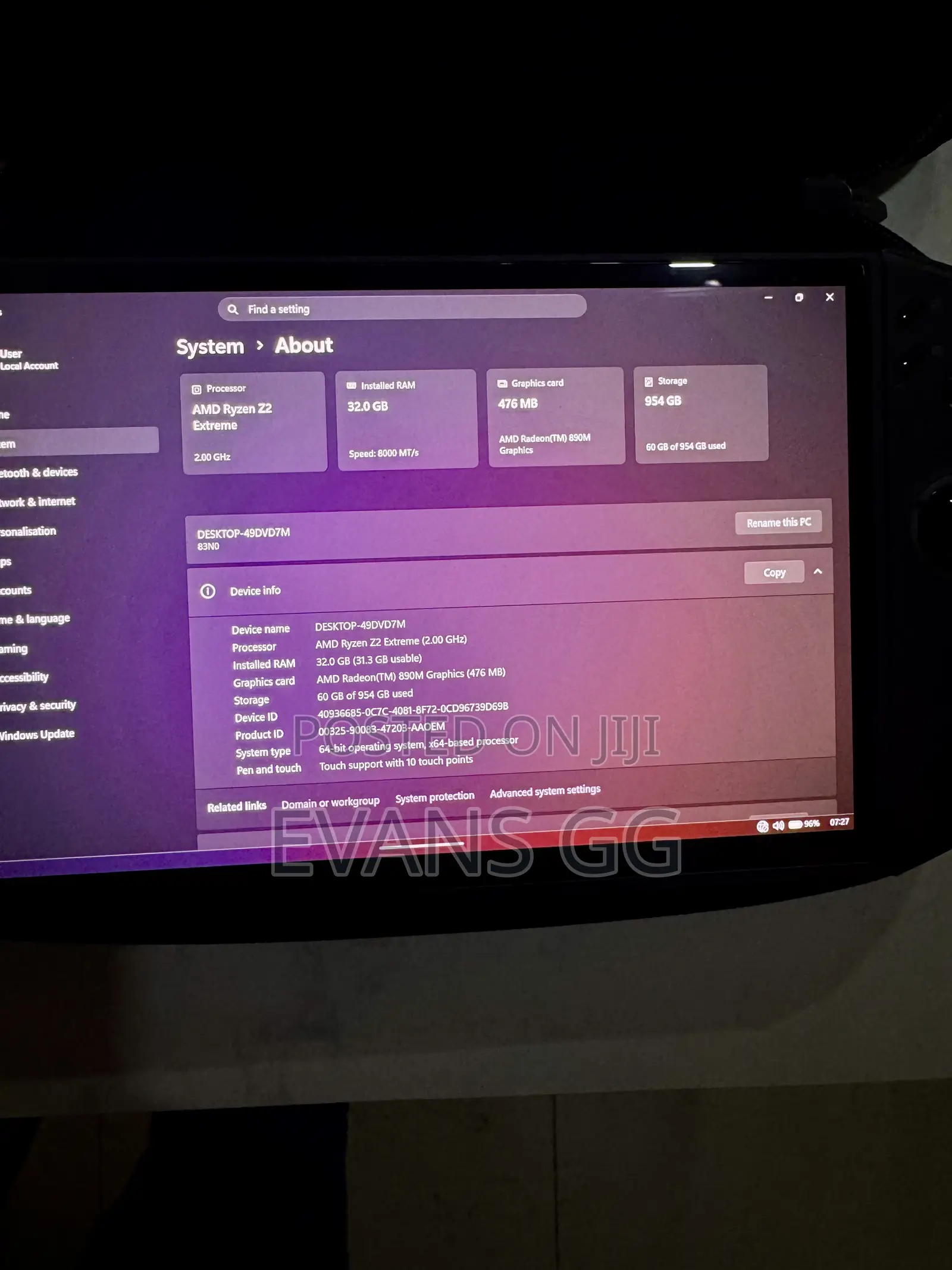 Lenovo Legion Go 2 Z2 Extreme 1Tb