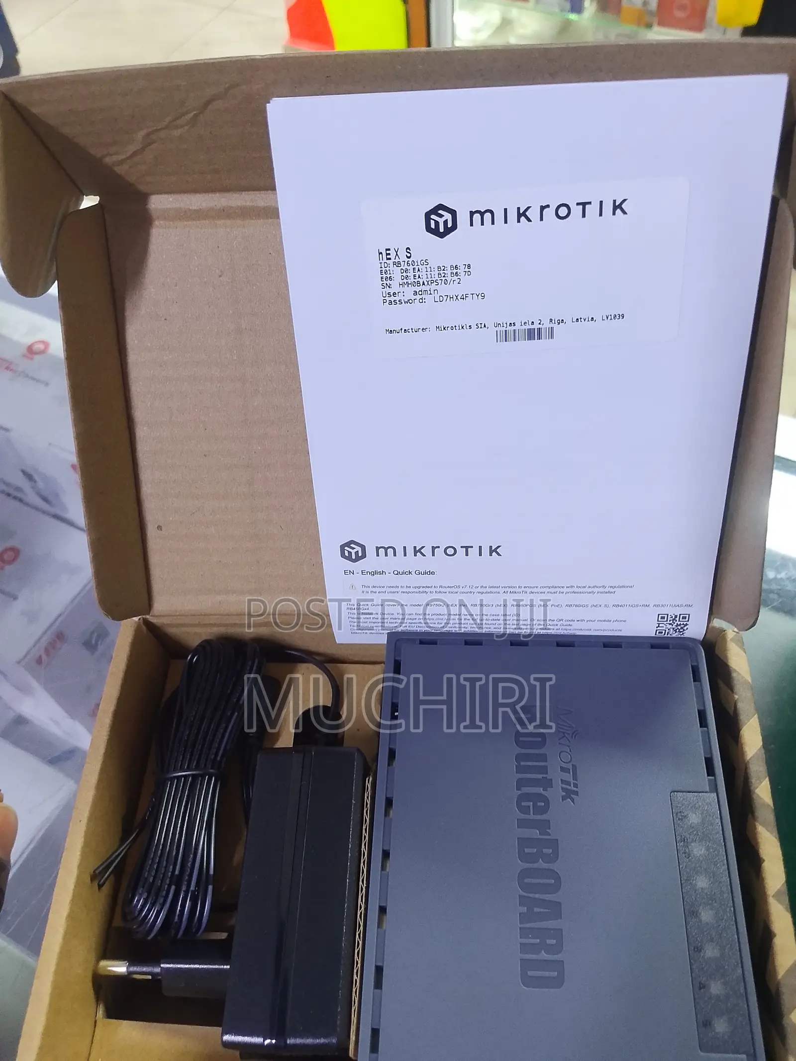 Mikrotik Rb760igs Hex S 5x Gigabit Ethernet