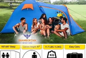 2 in 1 Camping Tent. 4-7 Persons