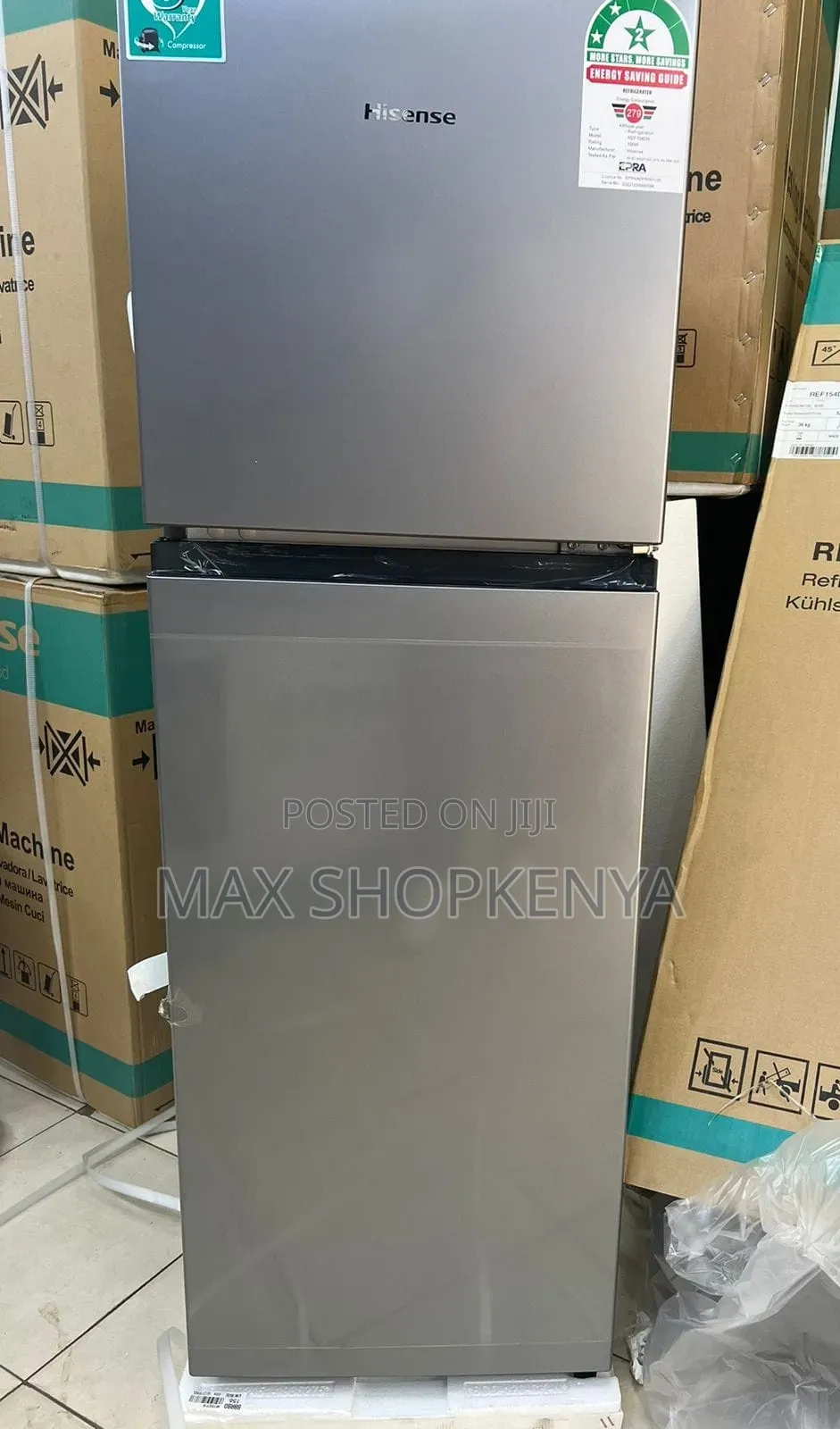 Hisense 154L Double Door Refrigerator REF154DR