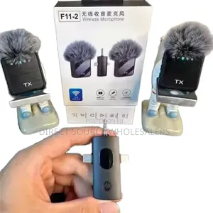 F11-2 Dual Wireless Lavalier Microphone for Video Recording