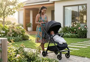 The Burbay Reversible/Collapsible/Easy Fold Baby Travel Stroller