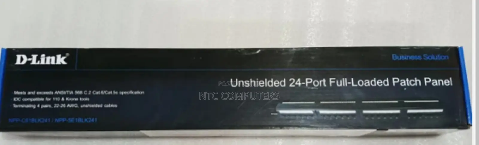 D-Link 24 Port Cat6 Utp Loaded Patch Panel NPP-C61blk241