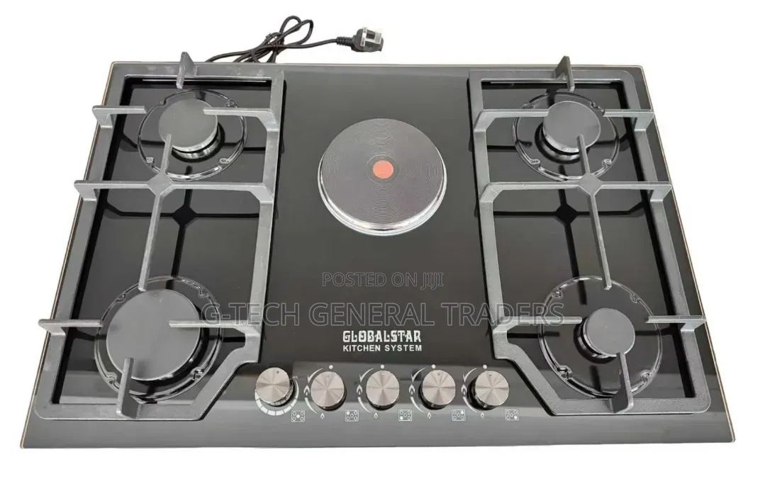 Globalstar GS-5G23
Gas Stove( 4+1) Hob Cooker(1 Year Warranty)