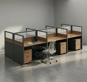 Office Workstation : 6-Person Staff Workstation