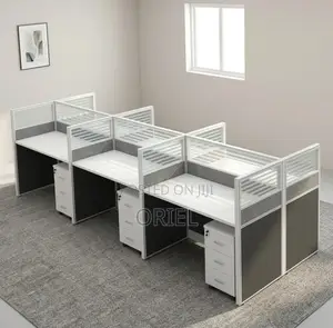 Office Workstation : 6-Person Staff Workstation
