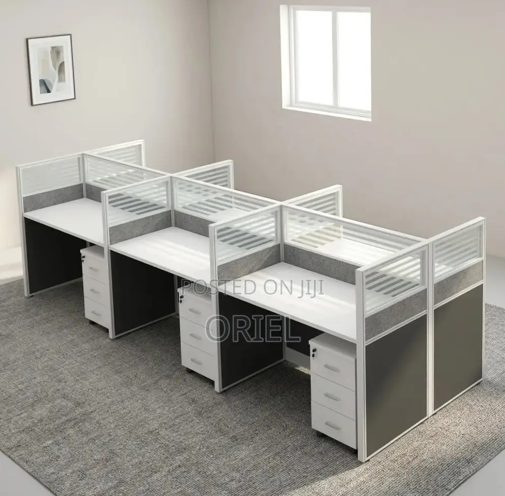 Office Workstation : 6-Person Staff Workstation