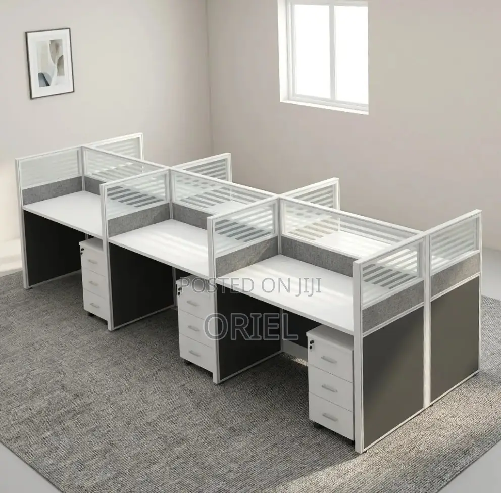 Office Workstation : 6-Person Staff Workstation