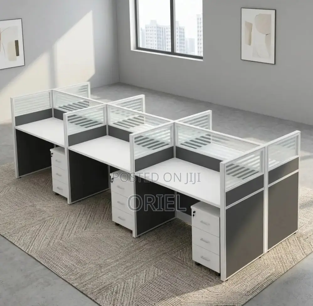 Office Workstation : 6-Person Staff Workstation