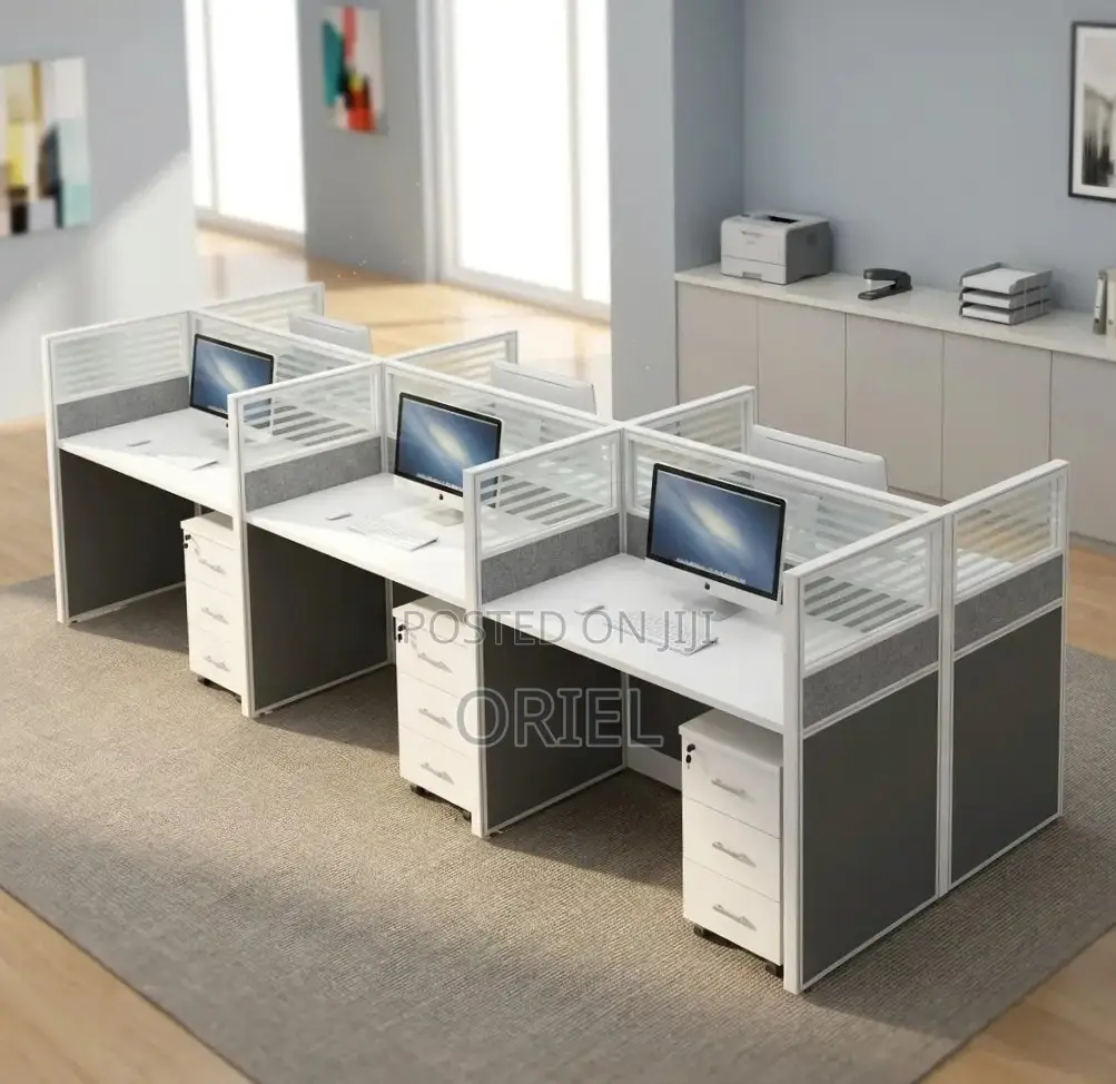 Office Workstation : 6-Person Staff Workstation