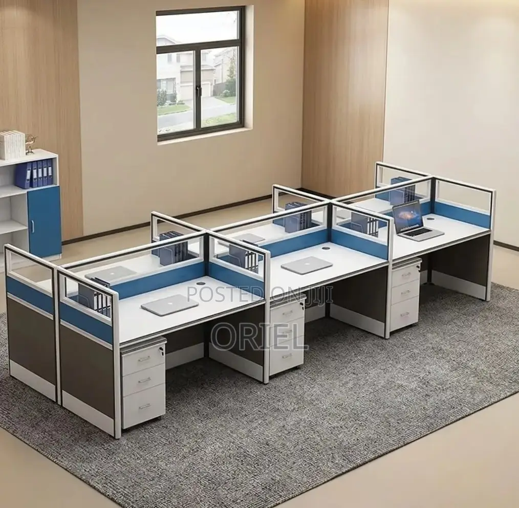 Office Workstation : 6-Person Staff Workstation