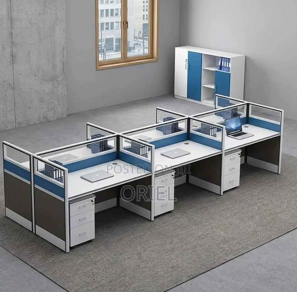 Office Workstation : 6-Person Staff Workstation