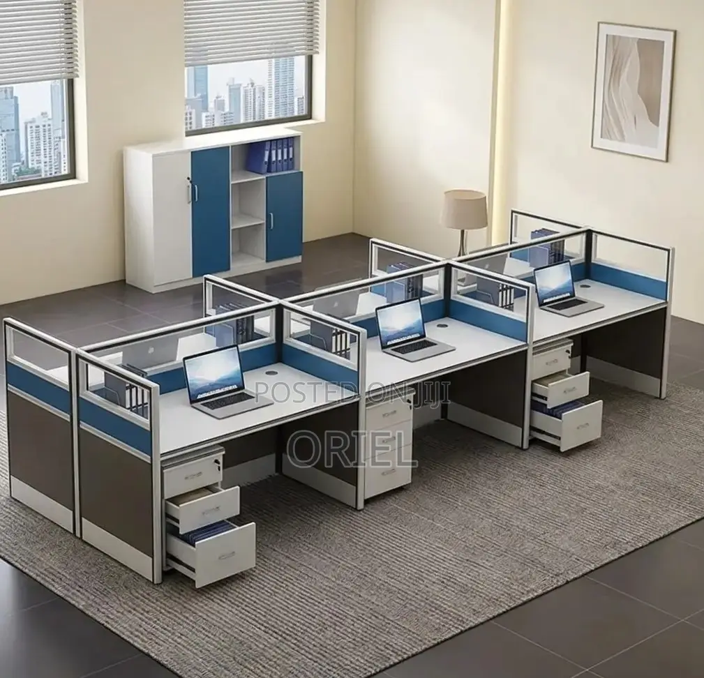 Office Workstation : 6-Person Staff Workstation