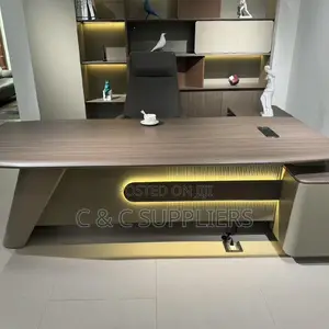 Director Imported L-Shaped Table-1.8m