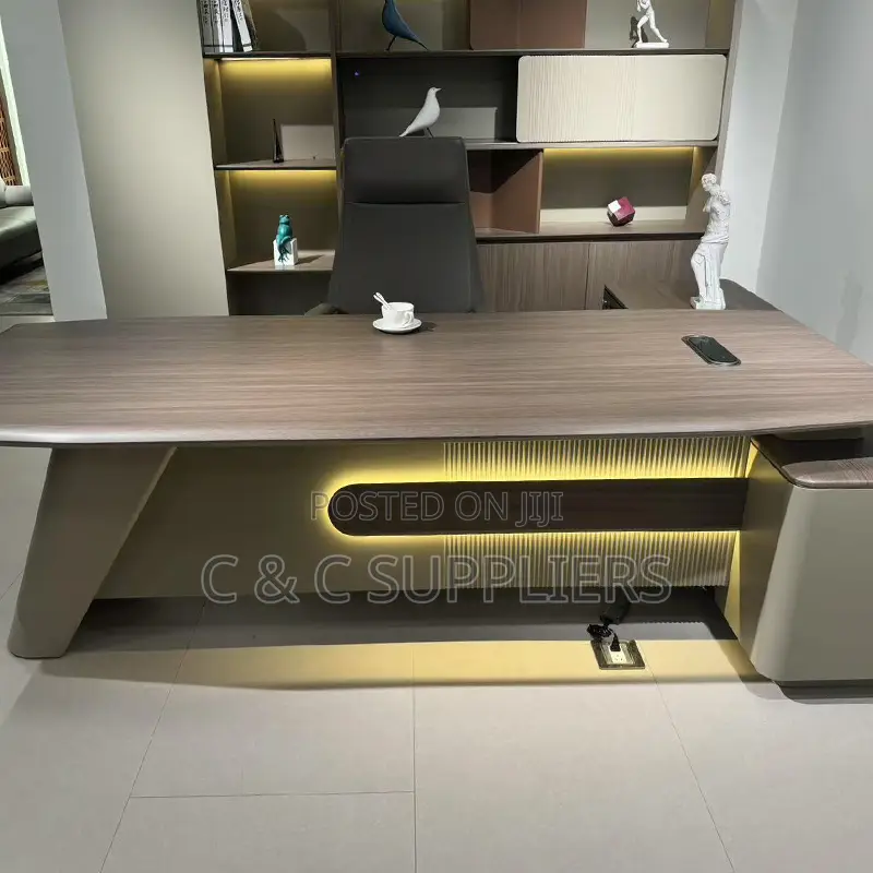 Director Imported L-Shaped Table-1.8m