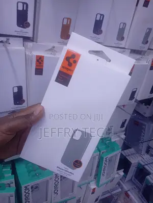White Spigen Enzo Aramid MagFit Casedesigned for the iPhone 13 Pro Max