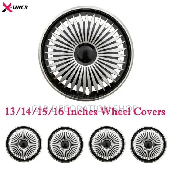 14" Wheel Covers With Aggressive Multi Spoke Blade Layout