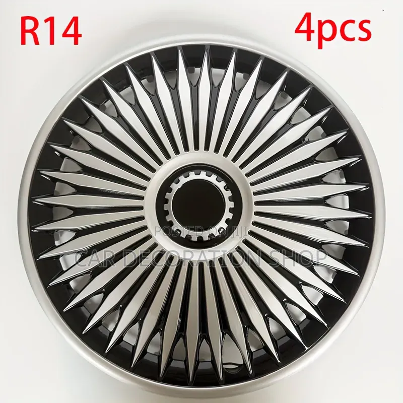 4pc 14/15" Classy Unique Plastic Wheel Caps