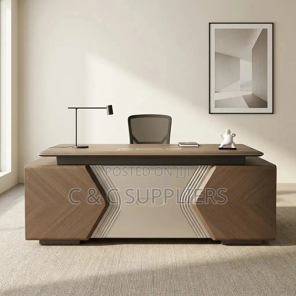 Modern Director's L-Shaped Desk-2000mm