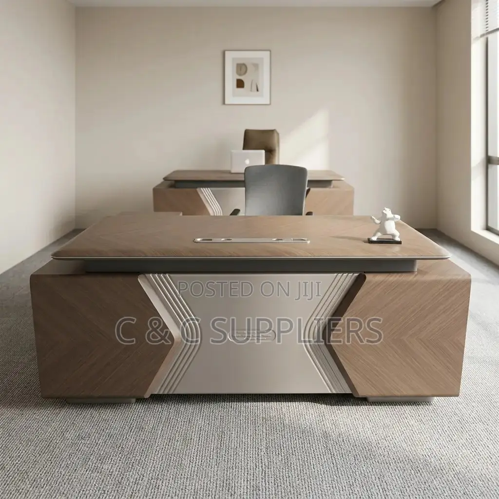 Modern Director's L-Shaped Desk-2000mm