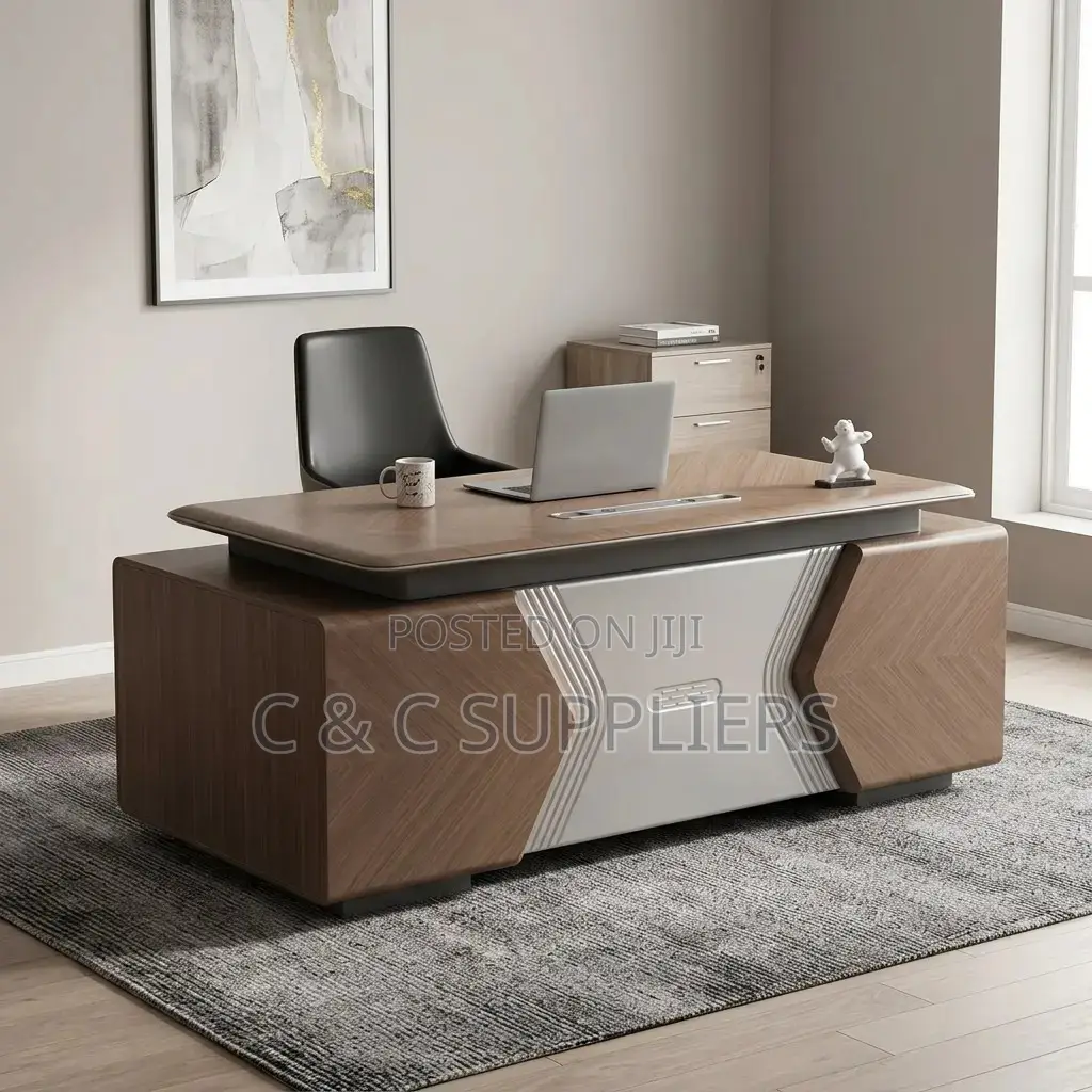 Modern Director's L-Shaped Desk-2000mm