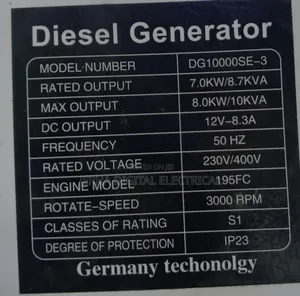Pulsar 10.0kva Generator Machine/Air Cooled