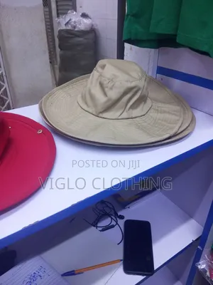 Beige Safari Hats and Bucket Hats