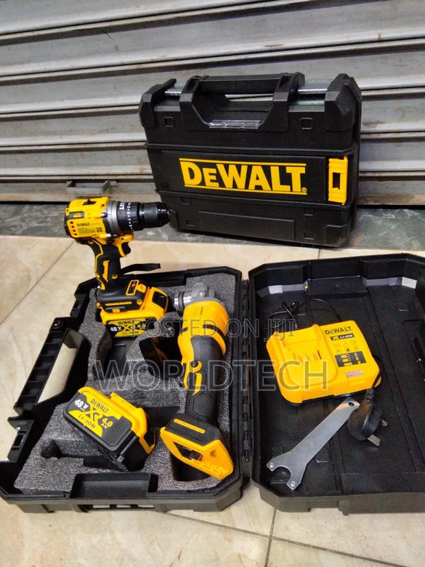 DeWalt Cordless Combo Set/48v DeWalt Cordless Drill Plus Grinder Set