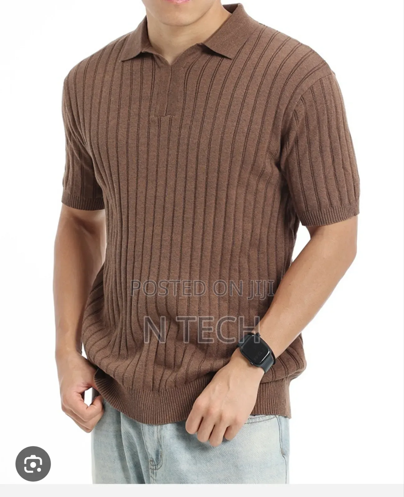 Wild Squirrel Men's Knit Polo Shirt(wholesale Only)