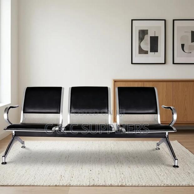 3-Link Semi Padded Airport Bench.