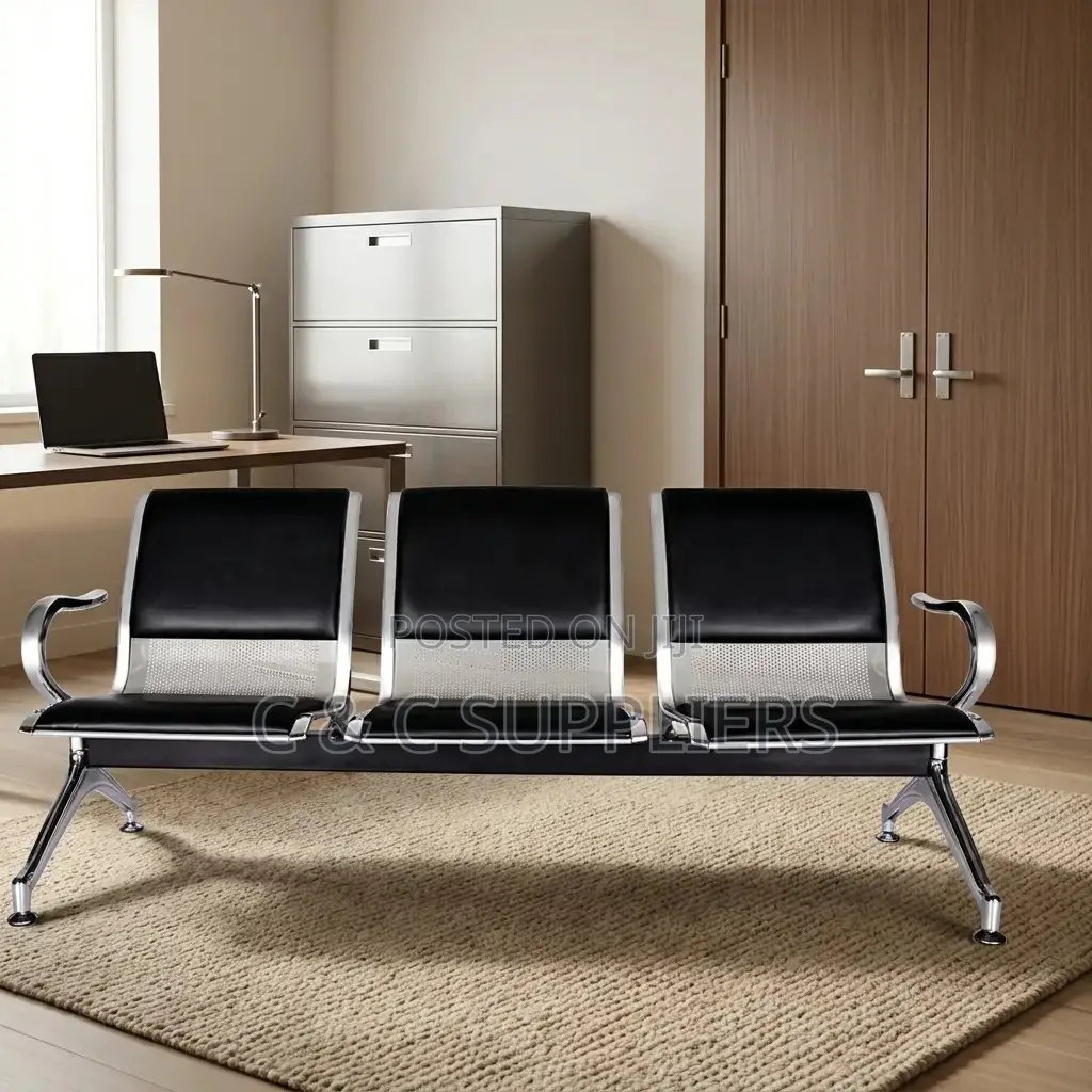 3-Link Semi Padded Airport Bench.