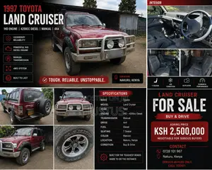 Toyota Land Cruiser 1997 Maroon