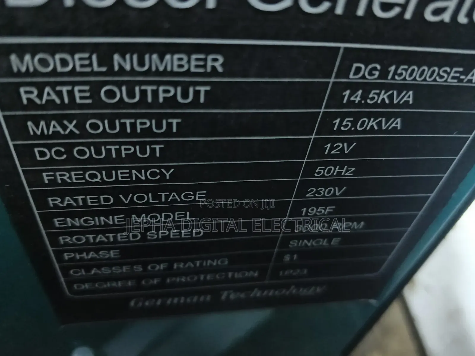 15kva Premier Generator Machine With Ats Port