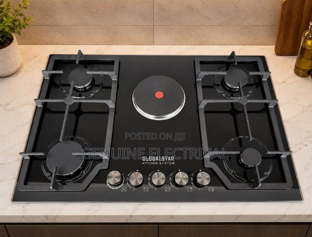 Brand New Globalstar GS-5G23 Gas Stove( 4+1) Hob Inbuilt Cooker