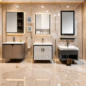 Hidden Storage Wall Mounted Bathroom Vanity Cabinet With Mirror