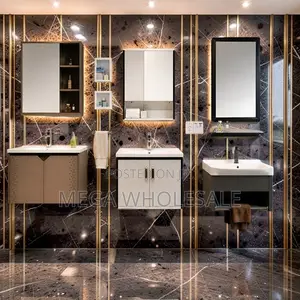 Hidden Storage Wall Mounted Bathroom Vanity Cabinet With Mirror