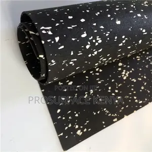 5mm Rubber Fitness Mat | Home Gym, Weight Room Exercise Flooring