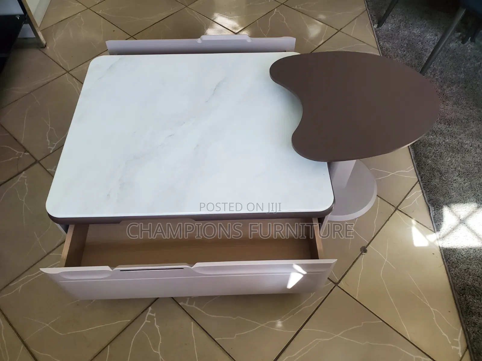 Multifunctional Coffee Table With Side Stool