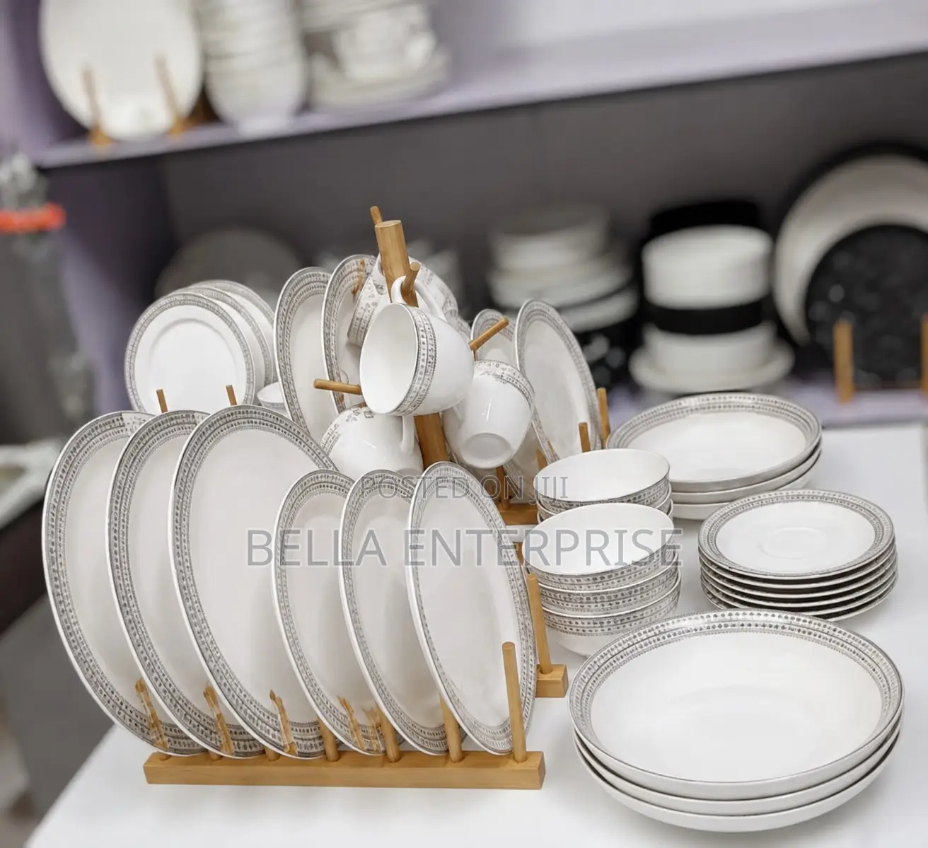 36 PCS High Quality Ceramic Dinner Set Still Available.
