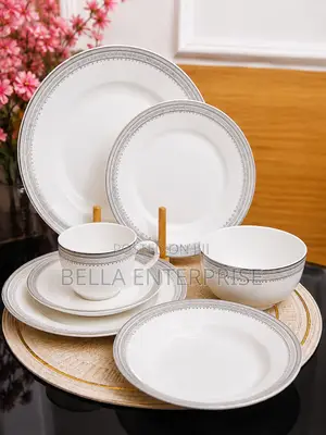 36 PCS High Quality Ceramic Dinner Set Still Available.
